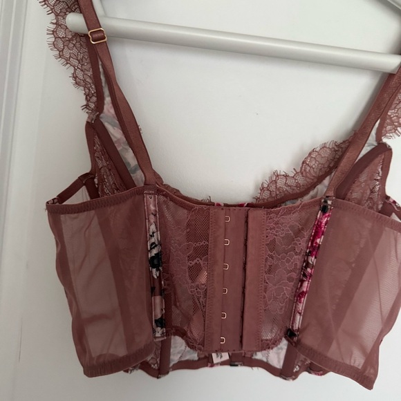 VICTORIAS SECRET DREAM ANGELS UNLINED CORSET BUSTIER BRA TOP size M - Picture 4 of 10
